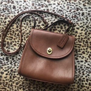 Vintage Regina Leather Purse Bag British Tan